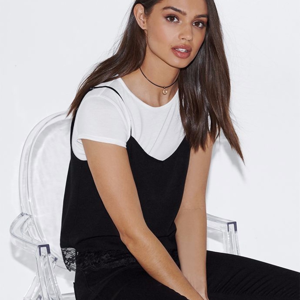 White and Black shirt/blouse
